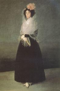 Francisco de Goya The Countess of Carpio,Marquise de la Solana (mk05) oil painting picture
